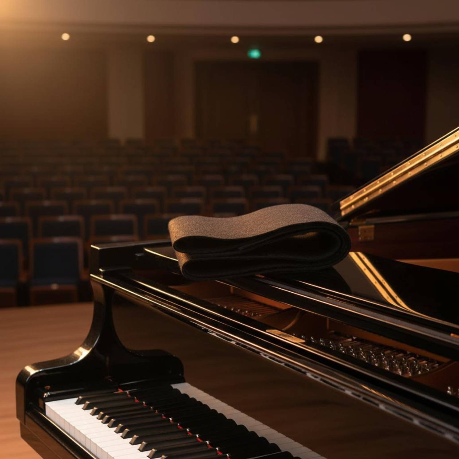 Felt Sheet Wool - غطاء رف الأوراق الموسيقية للبيانو الكبير