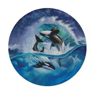 Embroidery Whale - جميلة الخياطة الحيتان عدة 18CT 16CT