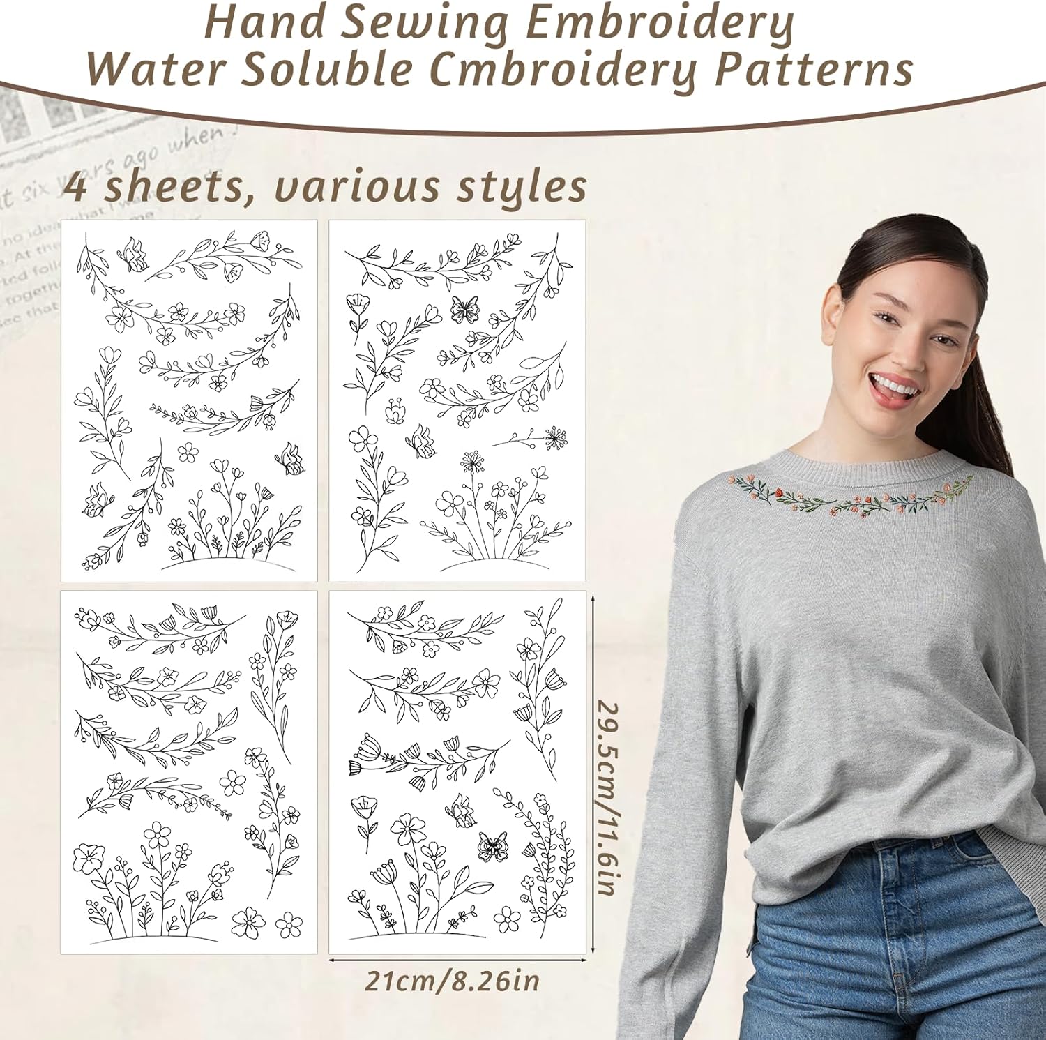 ورق تطريز قابل للذوبان في الما - مراجعة Embroidery Meaning وسعره