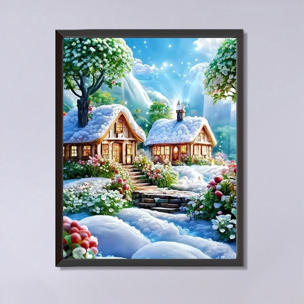 لوحة ماسية من فسيفساء Momoart  - مراجعة Embroidery House وسعره