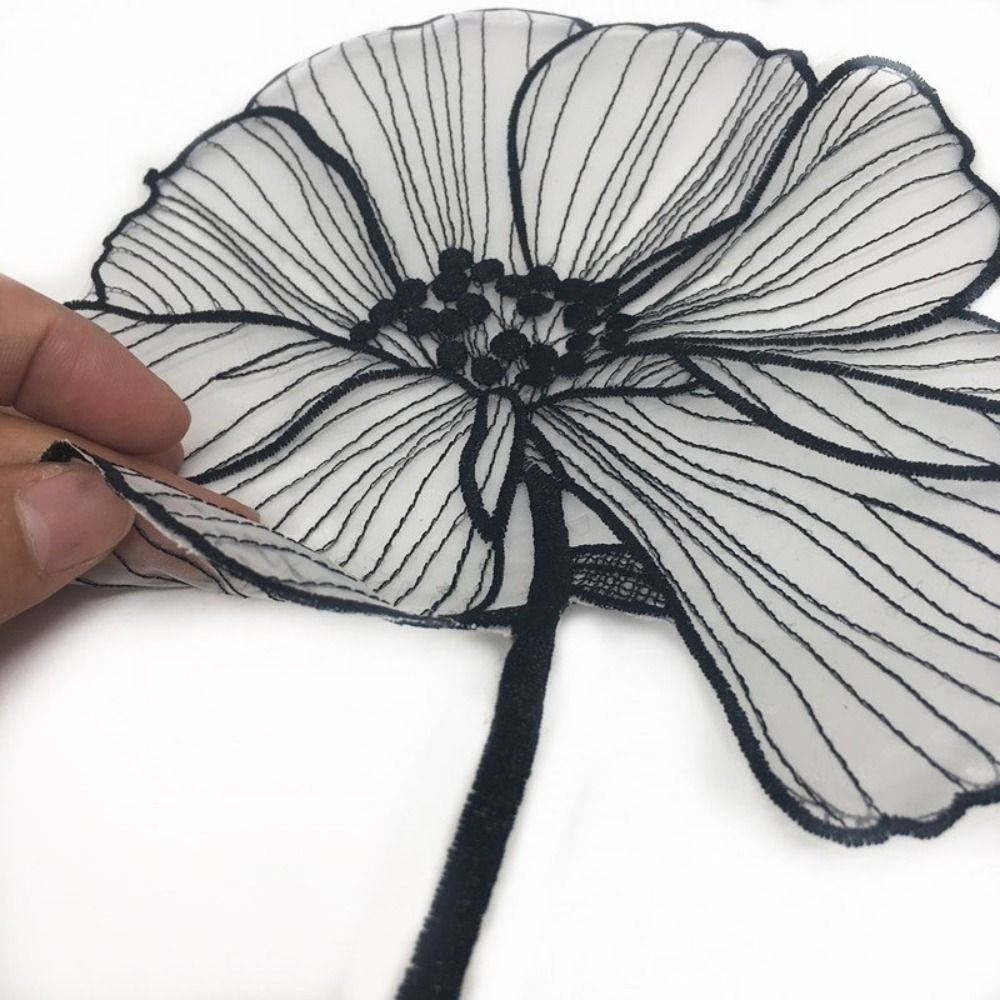 رقعة تطريز زهرة مطرزة، زينة زه - مراجعة Embroidery On Black Shirt وسعره