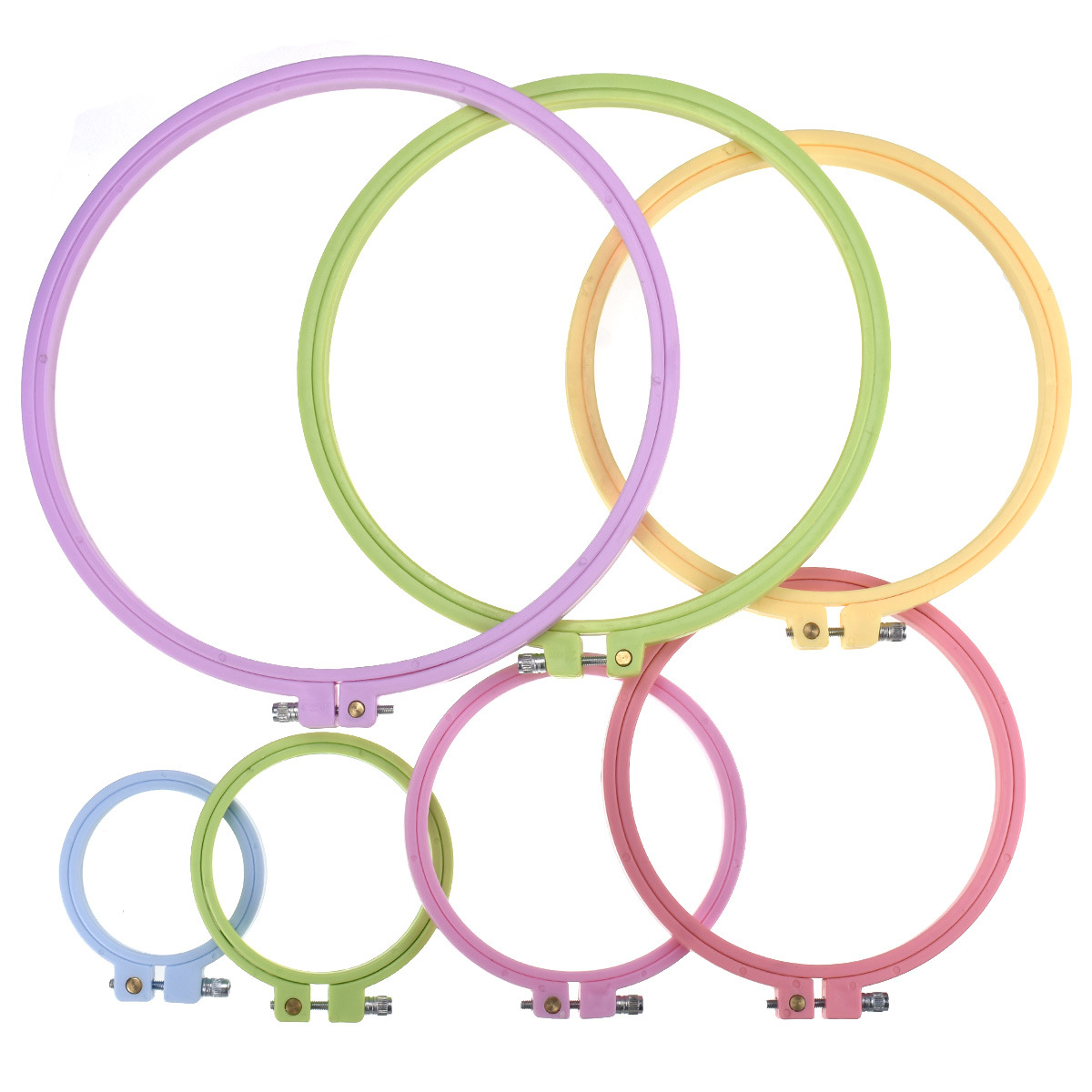 طقم من 1/7 قطع حلقات تطريز بلا - مراجعة Embroidery Hooping وسعره