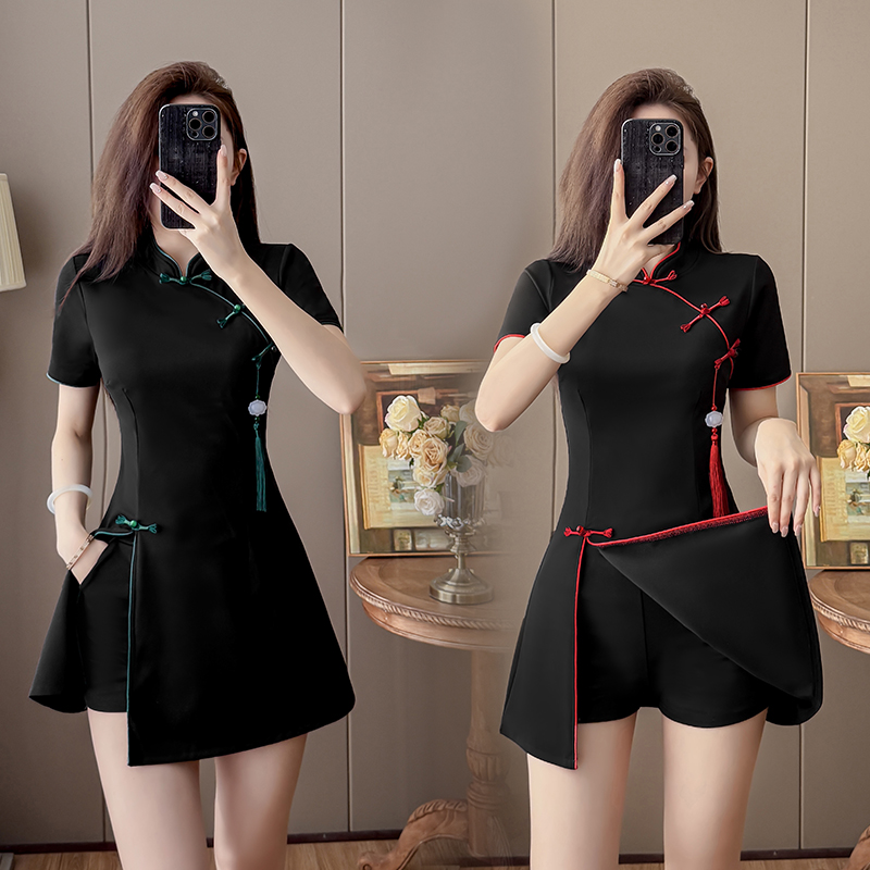 طقم صيفي جديد 2026 بتصميم صيني - مراجعة Embroidery Red وسعره