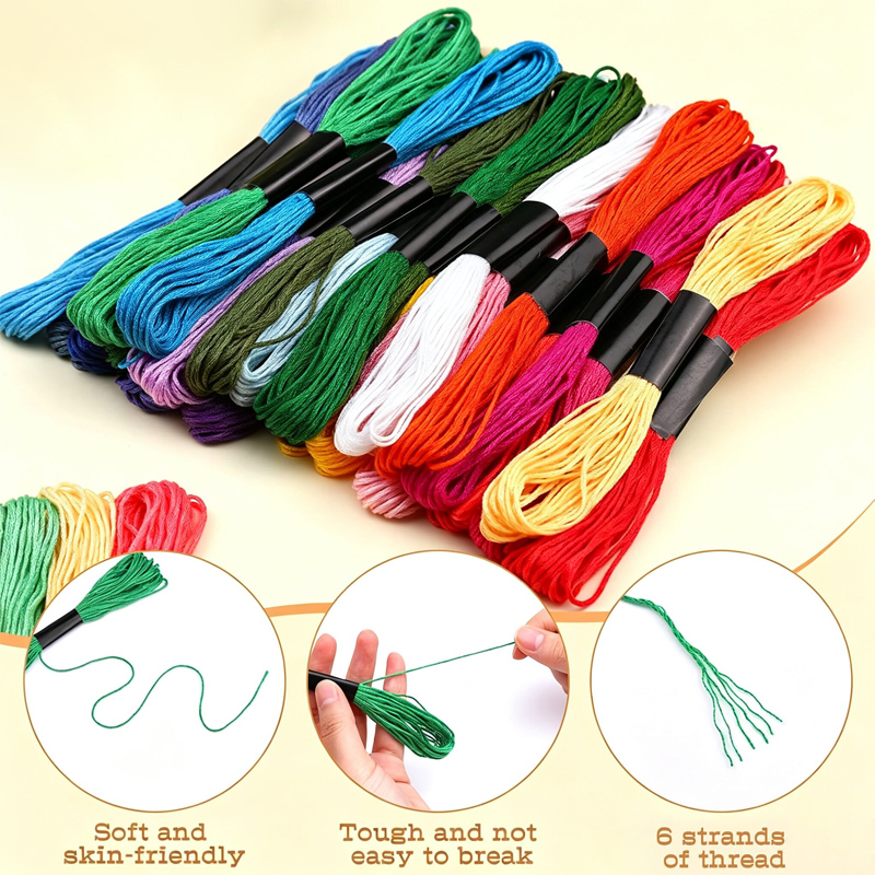 خيوط تطريز 12/24/36/50/100/200 - مراجعة Embroidery Meaning وسعره