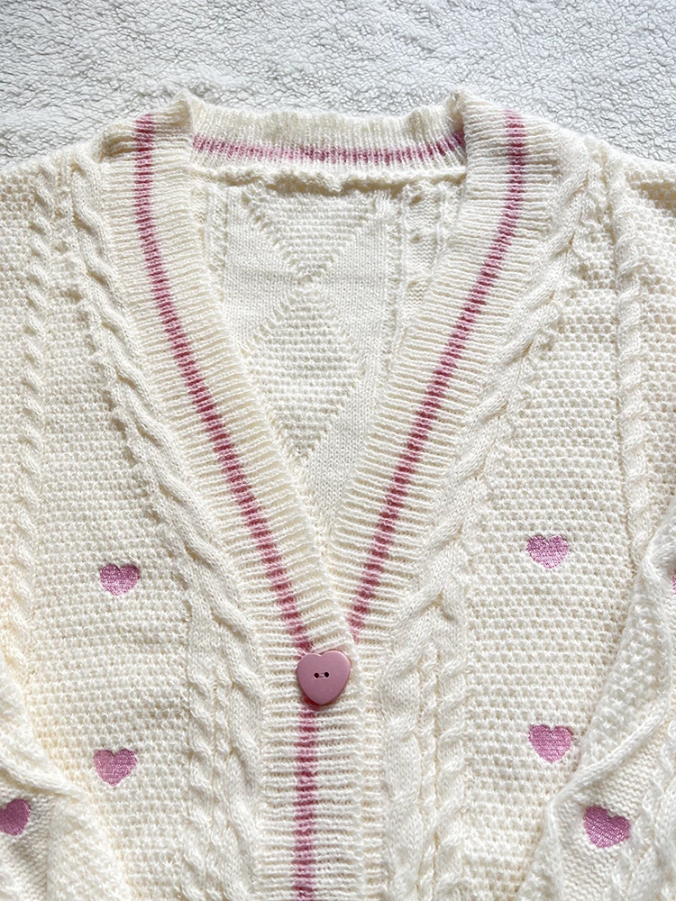 سترة عاشق مع زر القلب الوردي ش - مراجعة Embroidery Thread Yarn وسعره