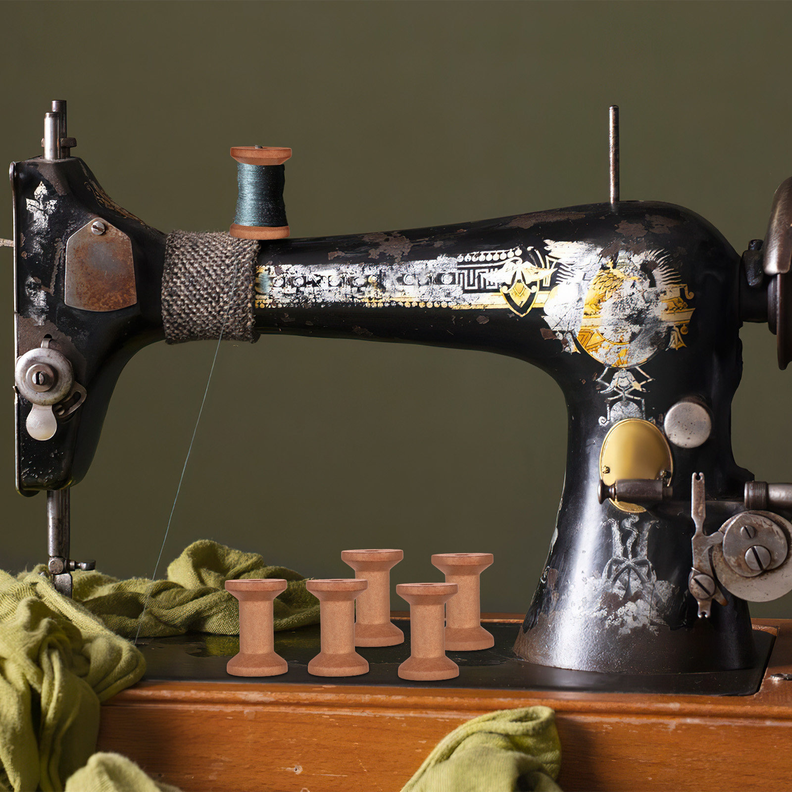20 قطعة من بكرات الخيوط الخشبي - مراجعة Embroidery Thread Yarn وسعره