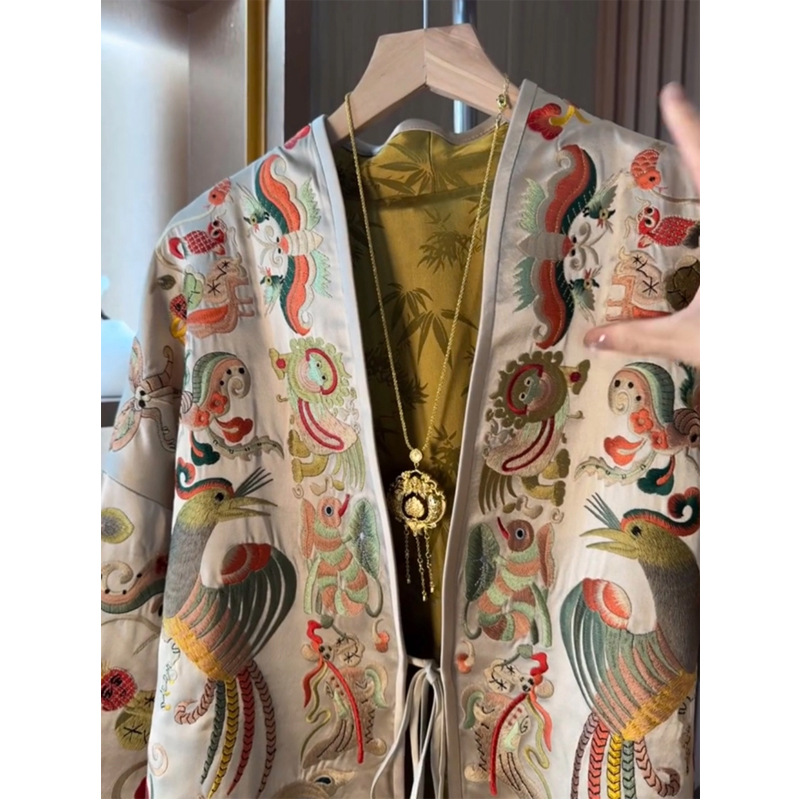 سترة كيمونو صينية الطراز جديدة - مراجعة Embroidery Origin وسعره