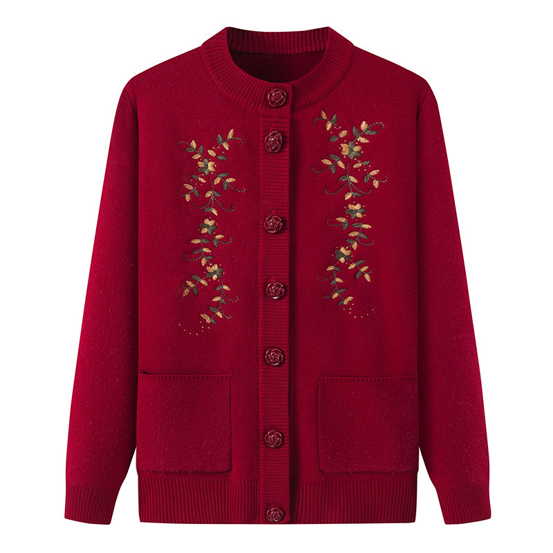 منتصف العمر المرأة سترة مشغولة - مراجعة Embroidery Thread Yarn وسعره