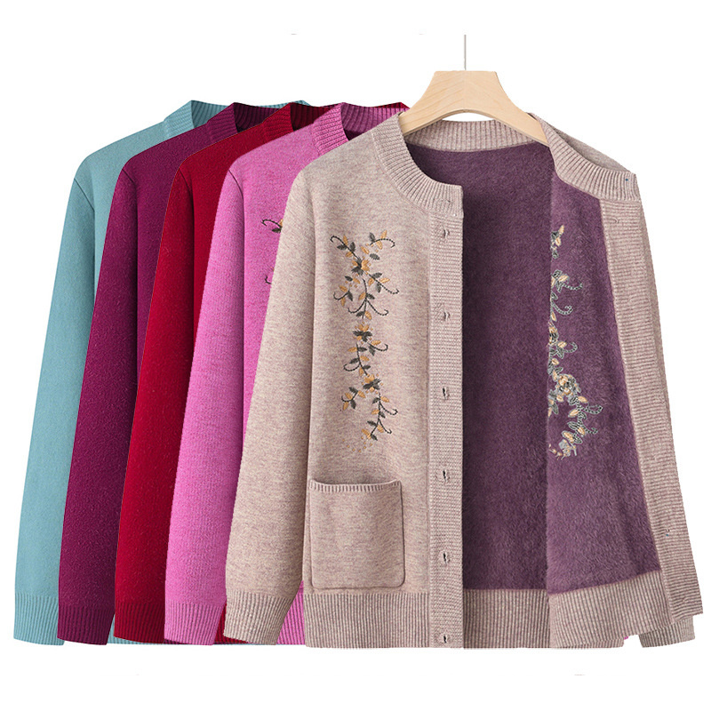 منتصف العمر المرأة سترة مشغولة - مراجعة Embroidery Thread Yarn وسعره