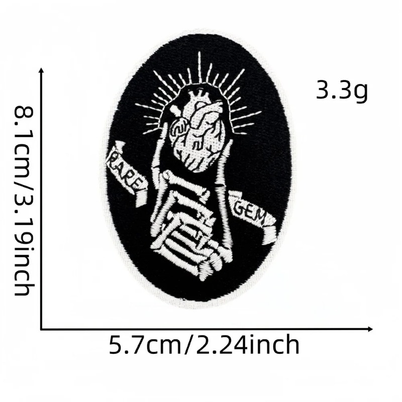 شارات وتطريزات وملصقات قابلة ل - مراجعة Embroidery On Black Shirt وسعره