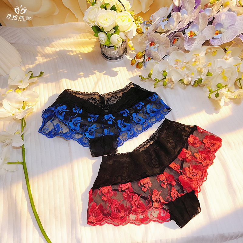 【قطعة واحدة】ملابس داخلية نسائي - مراجعة Embroidery Red وسعره