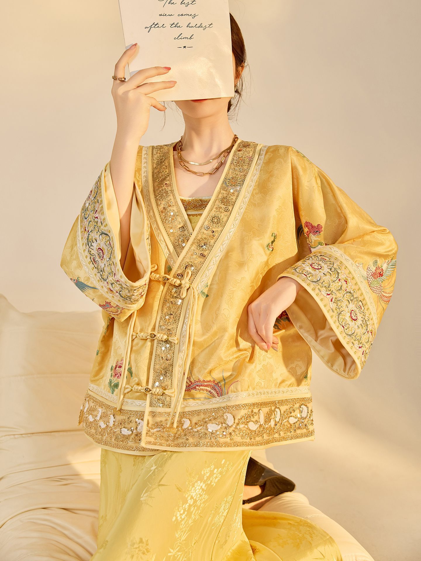 سترة نسائية جديدة للخريف بتصمي - مراجعة Embroidery Origin وسعره