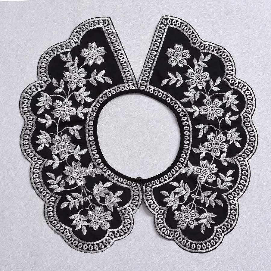ياقة قميص أوروبية الطراز جديدة - مراجعة Embroidery On Black Shirt وسعره