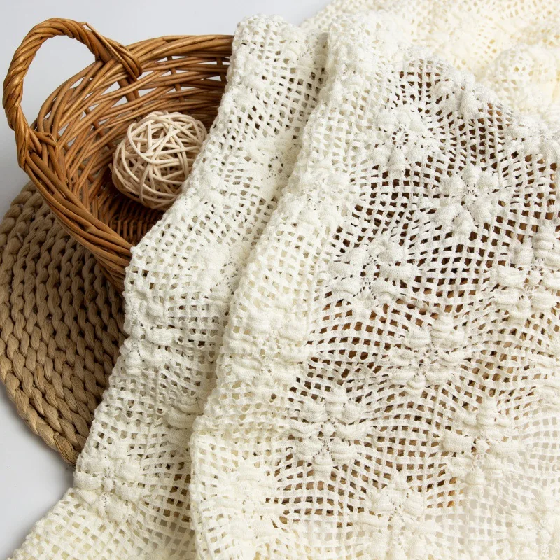 قماش دانتيل جاكار منقوش بفقاعا - مراجعة Embroidery Meaning وسعره