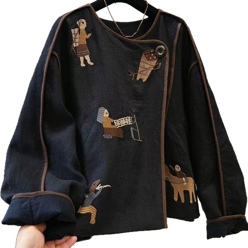 سترة نسائية قصيرة بتطريز ثقيل  - مراجعة Embroidery Origin وسعره